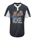 MICHOEL Youth Mets Two-Button Jersey - Mets-MAIY83
