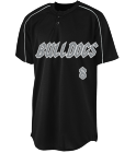 BULLDOGSBULLDOGS8RATHS8 Adult Two-Button Baseball Jersey Piped Trim