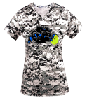 LADY-PANTHERS-NEW Digital Camouflage Ladies V-Neck Badger Jersey