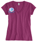 Alz1 Junior Ladies Slub V-Neck Tee