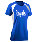 Royals DISCONTINUED Girls Softball Tee Torrent Tech - 1083