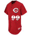 TayBoo-Boo99RIP Reds Official MLB Full Button Youth Jersey - MAHD684Y