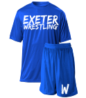 EXETER-WRESTLING Spirit Pack | Youth Wicking Tee 6 Polyester Mesh Shorts
