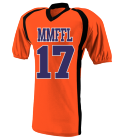 MMFFL17Baltimore-Birds17a Adult Two Color  Raglan Football Jersey