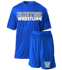 EXETER-WRESTLING Spirit Pack | Youth Wicking Tee 6 Polyester Mesh Shorts