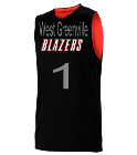West-Greenville-1WestView1 Portland Trail Blazers Youth Reversible Basketball Jerseys - A105LY-BLAZERS
