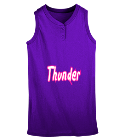 Thunder Youth Sleeveless Two Button Softball Jersey