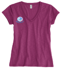 new Junior Ladies Slub V-Neck Tee