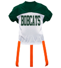 BOBCATS10 DISCONTINUED Adult Official Flag Football Jersey - 1358