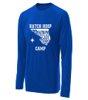 hatch-hoop-camp Youth Customized Long Sleeve Performance Crew T Shirt