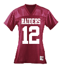 Raiders12Showtimw12 Augusta Girls Junior Fit Replica Football Tee