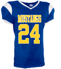 MUSTANGS24MILLER24 DISCONTINUED Adult Grinder Steelmesh Football Jersey -1370