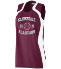 clarksdale- Girls Two Toned Wicking Mesh Jersey