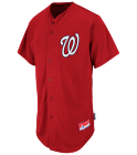 10 Nationals Official MLB Full Button Youth Jersey - MAHD684Y