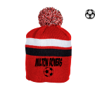 Milton-Rovers Pom Pom Striped Beanie