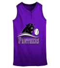 panthers-1-softball- Youth Sleeveless Two Button Softball Jersey