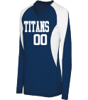 TITANS00PLAYER-NAME00 Ladies Volleyball Jersey