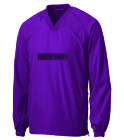 UNDEPLEASUREDMERCH-QUARTER-LS-PURPLE Adult V-Neck Raglan Wind Shirt