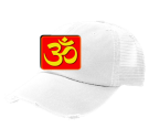 White-Om-Hat Distressed Vintage Snapback