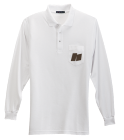 JF Adult Silk Long Sleeve Polo Shirt With Pocket