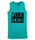 CannonKickers Adult Sleeveless Two Button Softball Jersey