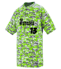 BENNETT Youth Digi Camo Wicking Two-Button Jersey
