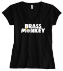 brass-monkey Junior Ladies Slub V-Neck Tee