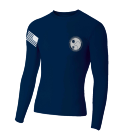 SBSD-NAVY-LS Adult Long Sleeve Crew Compression Jersey 