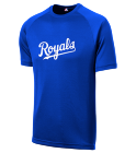 ROYALS-YMCA Royals MLB Adult League Team Jerseys - Nike Wordmark Poly Tees for Champions - N223