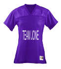 TEAM-JONES Augusta Ladies Junior Fit Replica Football Tee