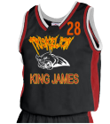 KING-JAMES-28 DISCONTINUED Womens Basketball Jersey - Jammer Series - Teamwork Athletic - 1439