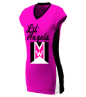 LilAngelsOVERSTEET00 Ladies Three Colored V-Neck Jersey