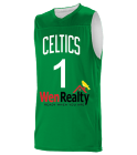 wen2 Boston Celtics Youth Reversible Basketball Jerseys - A105LY-CELTICS