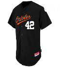 Sauls Orioles Full Button Baseball Jersey - Adult MAHD6840