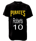 Roberts10 Custom Pirates Two-Button Jersey - Pirates-MAI383