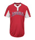 Angels-Denise-Adult Custom Angels Two-Button Jersey -  Angels-MAI383