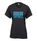 surge-softball Ladies Solid Crew neck Tee
