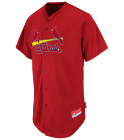 JD Cardinals Official MLB Full Button Youth Jersey MAHD684Y
