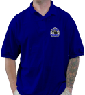 TBE-BLUE-POLO Adult 50% Polyester / 50% Cotton Polo
