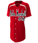 John-Marshall-Name DISCONTINUED Adult Full Button Softball Jerseys Online - NW4189