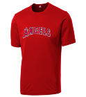 27 Angels MLB Adult League Team Jerseys - Official Nike MLB Wordmark Poly Tees - N223