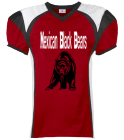 Mexican-BlackbearsJewell69 DISCONTINUED Youth Red Zone Steelmesh Football Jersey - 1365