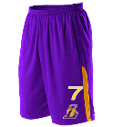 7 Los Angeles Lakers Youth Basketball Shorts - A205LY-LAKERS
