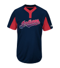 00 Youth Indians Two-Button Jersey - Indians-MAIY83