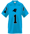 Carolina-PanthersConnors-Team DISCONTINUED Youth Overtime Football Jersey - 1302