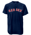 2 Custom Red Sox Two-Button Jersey - Red-Sox-MAI383