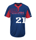 DallasHarward2121 Youth Rangers Two-Button Jersey - Rangers-MAIY83