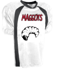 Maggot-White DISCONTINUED Adult Wild Horse Steelmesh Football Jersey - Teamwork Athletic - 1323