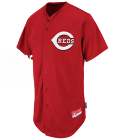 namenumbernumbername Reds Official MLB Full Button Youth Jersey - MAHD684Y
