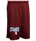 CRANES Design Custom Printed 7" Lined Micromesh Short | Mens Basketball Shorts N5184